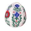 Embroidered egg with folk pattern